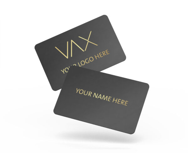 Half Metal Card (Black - Gold)
